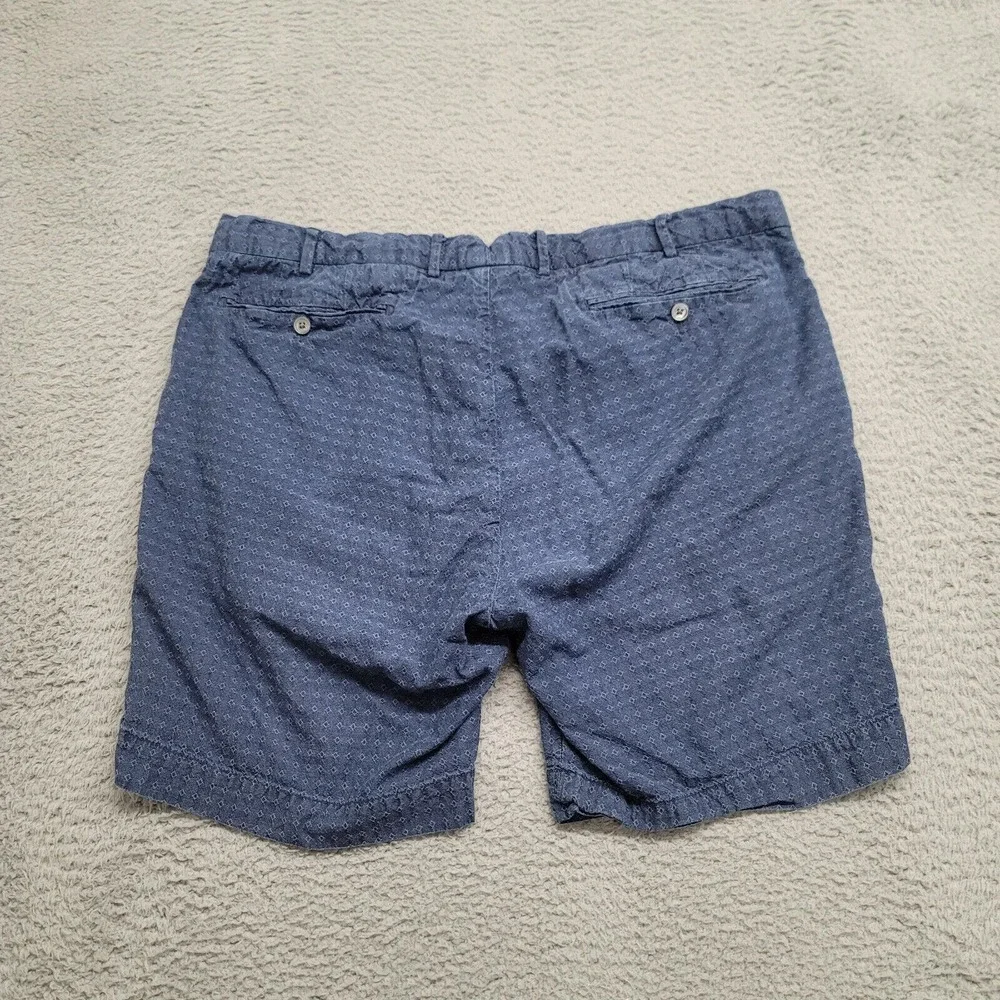 Polo‎ Ralph Lauren Shorts Mens 38 Blue Geometric Straight Fit Casual Lightweight